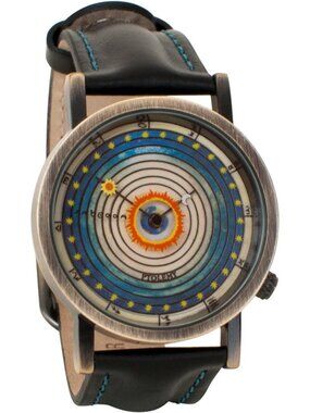 Ptolemaic Universe Model Watch | Unisex Analog Astronomy Timepiece, Unique Gift